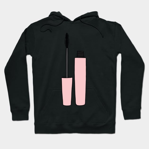 Mascara Makeup Hoodie by murialbezanson